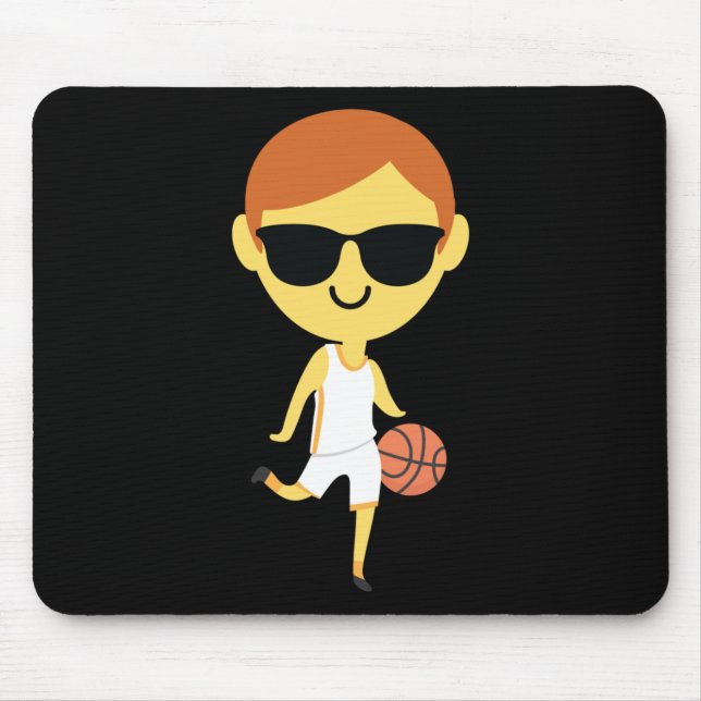 Basketball Boy Emoji 1  Mouse Mat (Front)