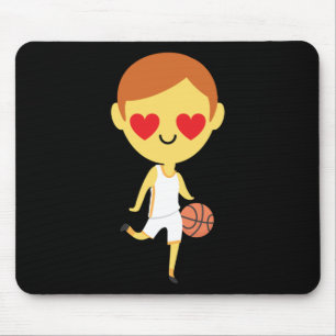 Basketball Boy Emoji  Mouse Mat