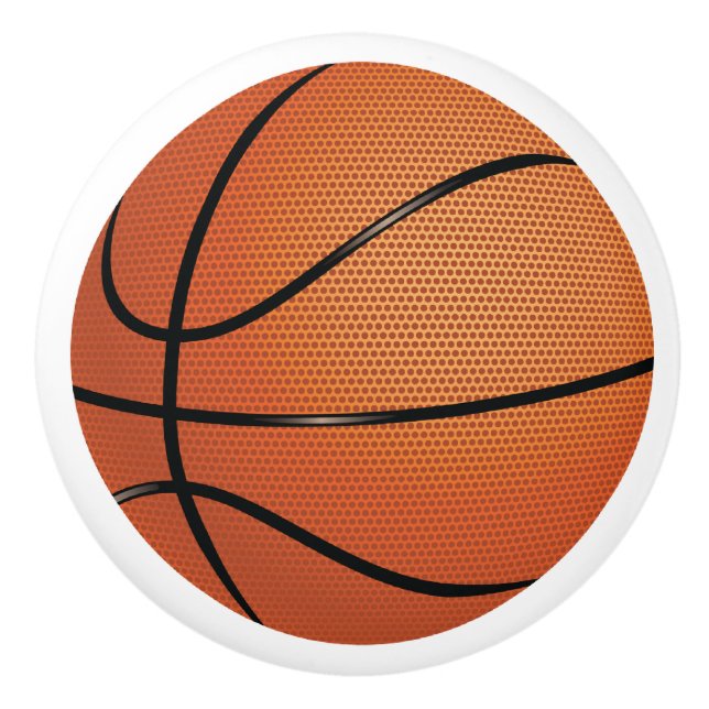 Basketball Boys Ceramic Knob (Front)