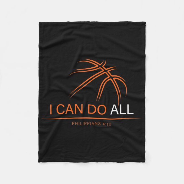 Basketball Boys Women Men Teen Girls Gifts Christi Fleece Blanket (Front)