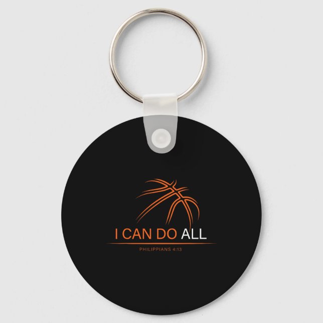 Basketball Boys Women Men Teen Girls Gifts Christi Key Ring (Front)
