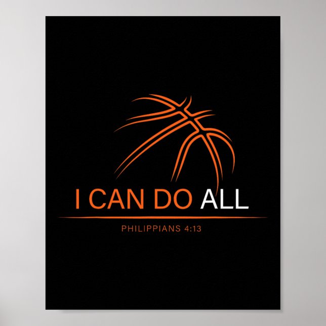 Basketball Boys Women Men Teen Girls Gifts Christi Poster (Front)