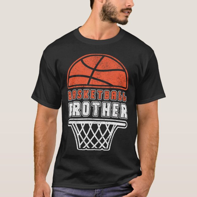 Basketball Brother Basketball Lover Fan Kids Boys  T-Shirt (Front)