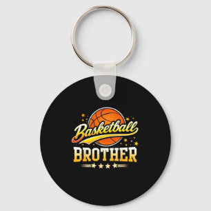 Basketball brother family matching key ring