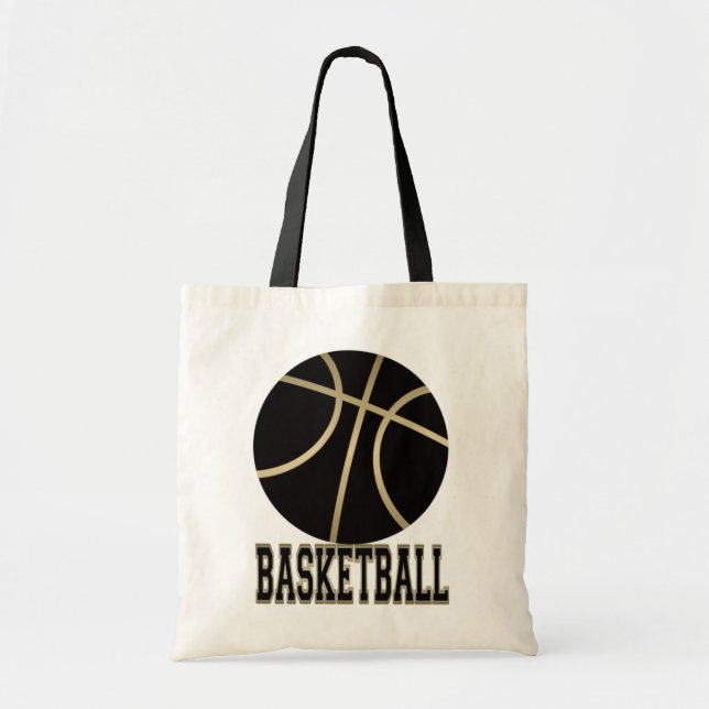 Basketball Budget Tote Bag (Front)