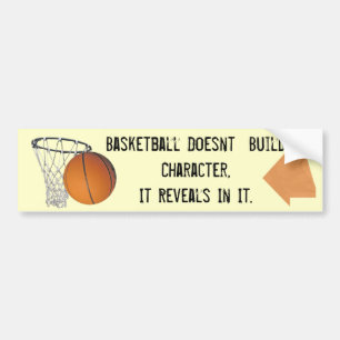 basketball bumper sticker