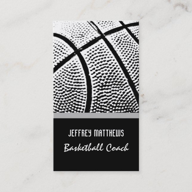 Basketball Business Card (Front)