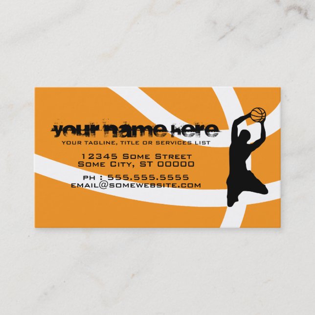 basketball business card (Front)