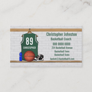 BasketBall Business cards (green)