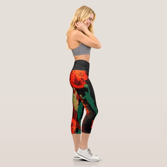 BASKETBALL CAPRI LEGGINGS (Right)