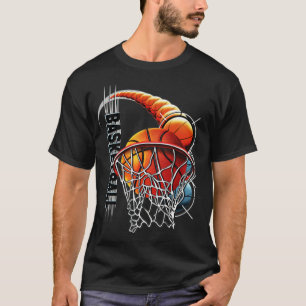 Basketball  cartoon horse  T-Shirt