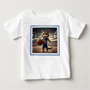 Basketball Cat, Baby T-Shirt