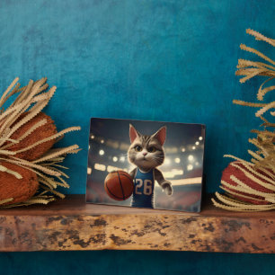 Basketball Cat,  Plaque