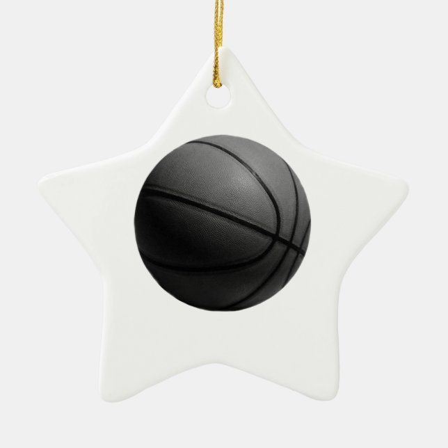 Basketball Ceramic Tree Decoration (Front)