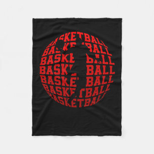 Basketball Champion Basketball Player Fans Retro Fleece Blanket