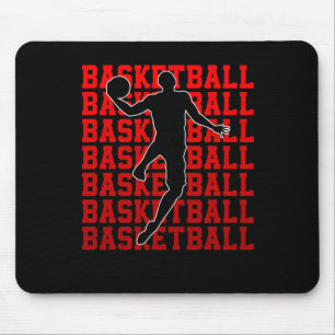 Basketball Champion Basketball Player Fans Retro Mouse Mat