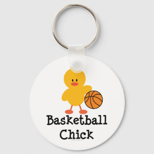 Basketball Chick Key Chain