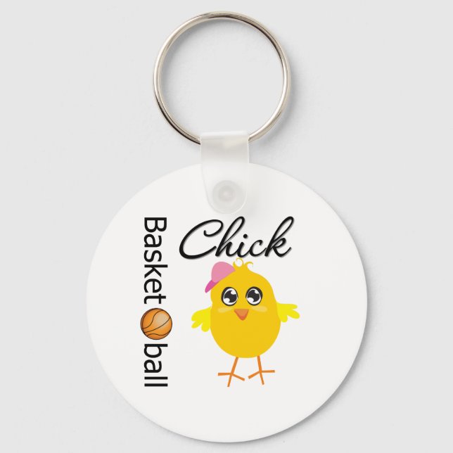 Basketball Chick Key Ring (Front)