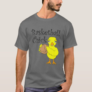 Basketball Chick Text T-Shirt