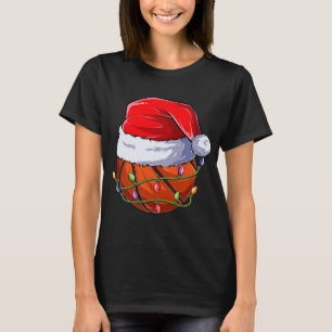 Basketball Christmas Boy Apparel, Funny Santa Srt  T-Shirt