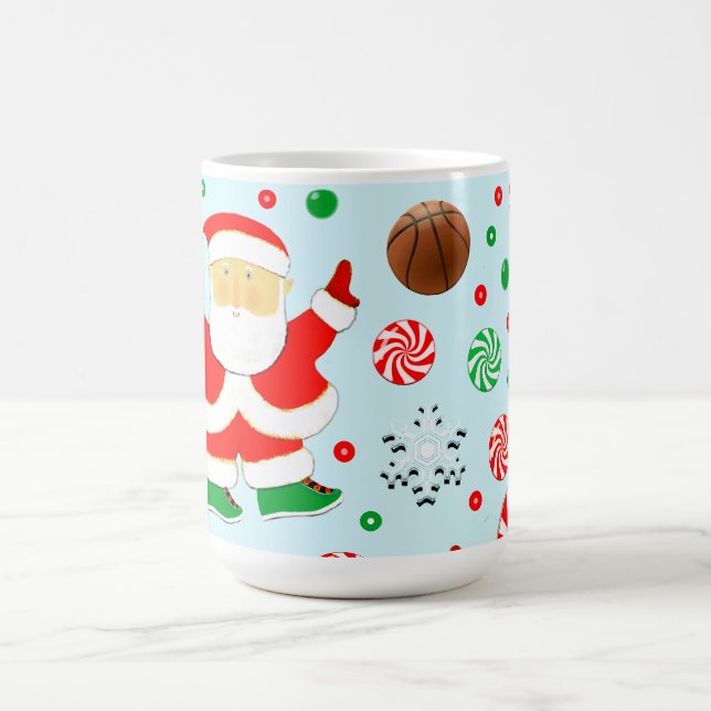 Basketball Christmas Coffee Mug (Center)