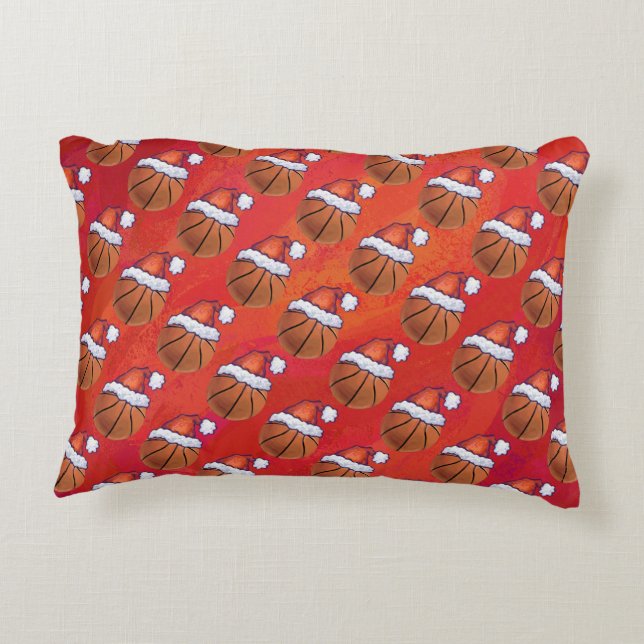 Basketball Christmas Decorative Cushion (Back)