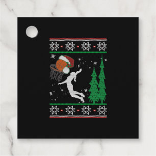 Basketball Christmas Favour Tags