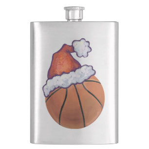 Basketball Christmas Hip Flask