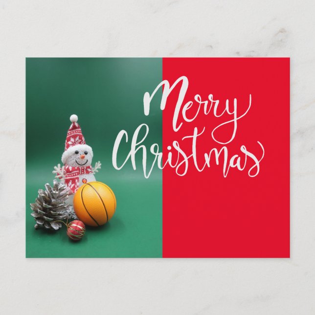 Basketball Christmas Holiday card  (Front)