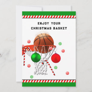 Basketball Christmas Holiday Card