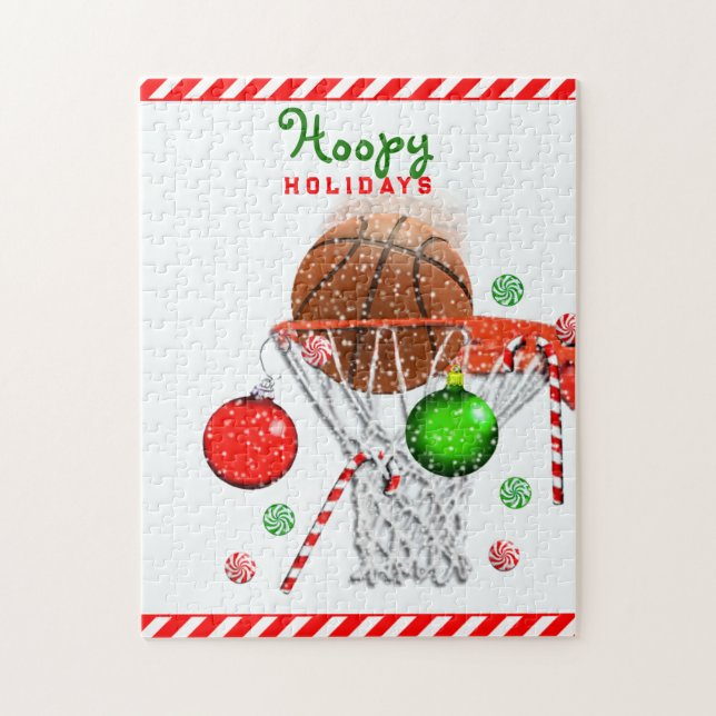 Basketball Christmas Jigsaw Puzzle (Vertical)
