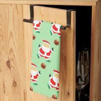 Basketball Christmas Kitchen Towel