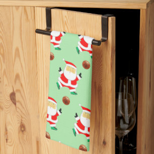 Basketball Christmas Kitchen Towel