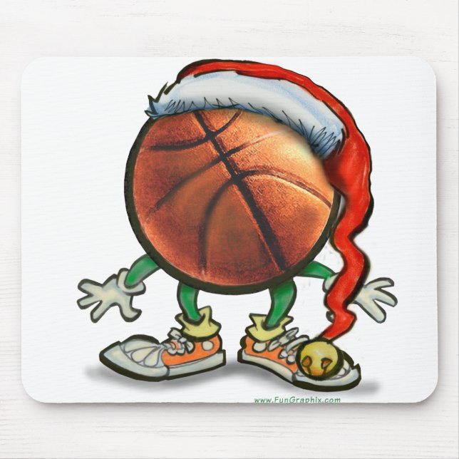 Basketball Christmas Mouse Mat (Front)