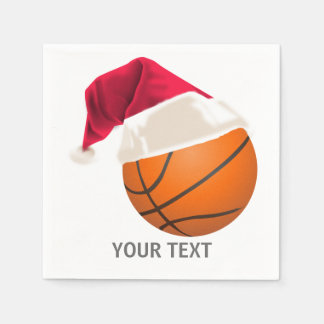 basketball christmas napkin
