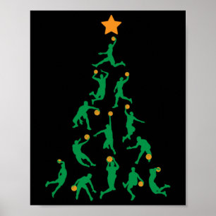 Basketball Christmas Poster