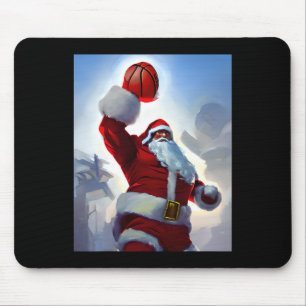Basketball Christmas Santa Claus Dunking For Men A Mouse Mat