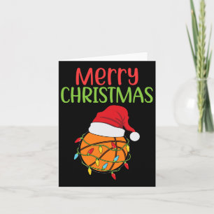 Basketball Christmas Santa Xmas Sport Christmas Ba Card