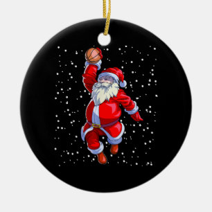 Basketball Christmas Shirt Men Boys Basketball San Ceramic Tree Decoration