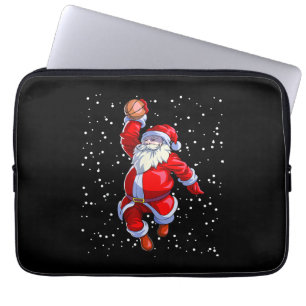 Basketball Christmas Shirt Men Boys Basketball San Laptop Sleeve