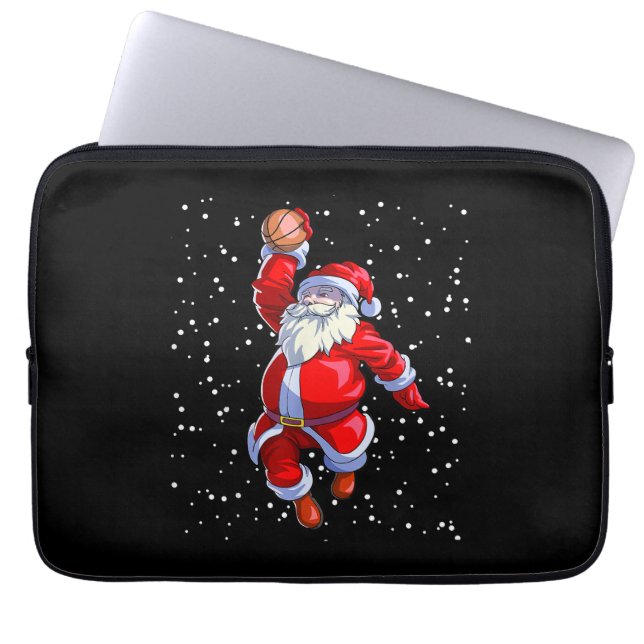 Basketball Christmas Shirt Men Boys Basketball San Laptop Sleeve (Front)