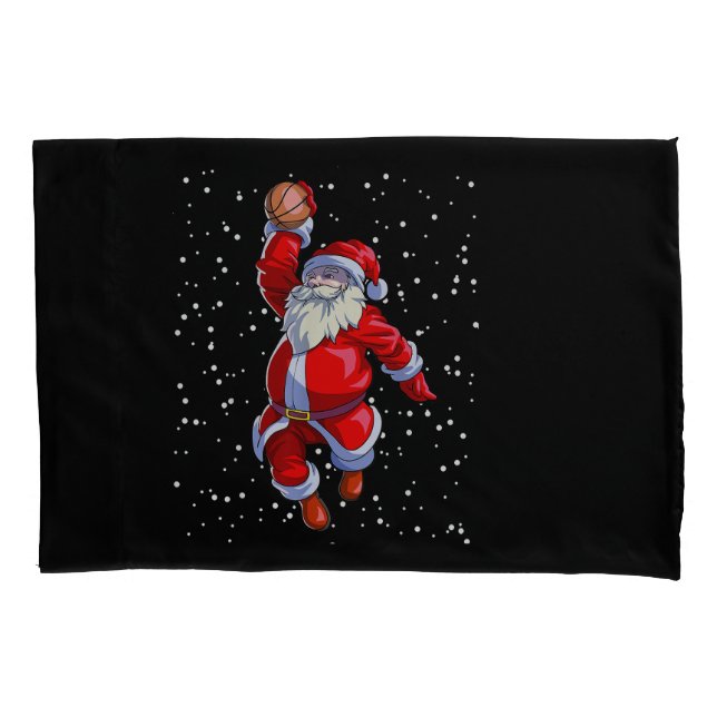 Basketball Christmas Shirt Men Boys Basketball San Pillowcase (Front)