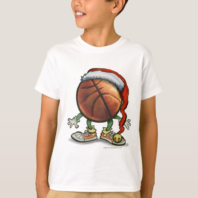 Basketball Christmas T-Shirt (Front)
