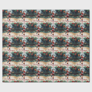 Basketball Christmas themed Wrapping Paper
