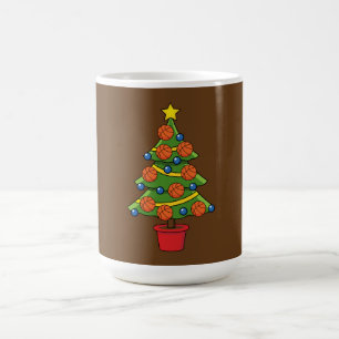 Basketball Christmas Tree Coffee Mug