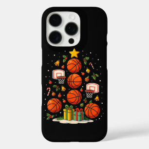 Basketball Christmas Tree Holiday Xmas Sports iPhone 16 Pro Case