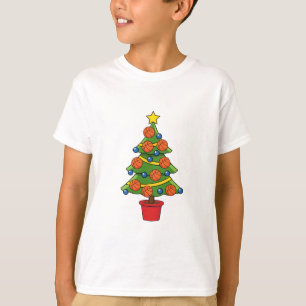 Basketball Christmas Tree T-Shirt
