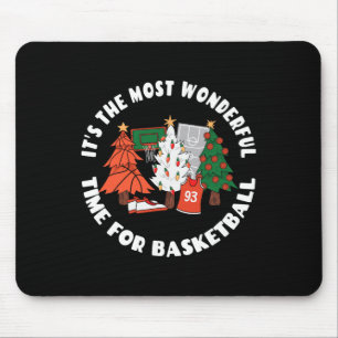 Basketball Christmas Trees Graphic - Basketball Pl Mouse Mat