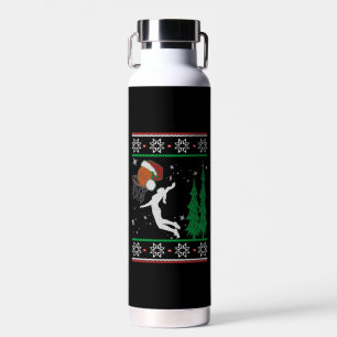 Basketball Christmas Water Bottle