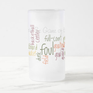 Basketball classic Game of Champions Frosted Glass Beer Mug